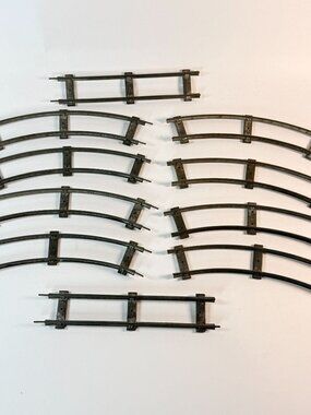 Vintage American Flyer S Gauge Metal Train Track Straight Curved Rail Lot 10